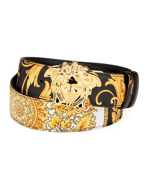 versace striped leather belt|Versace men's belts on clearance.